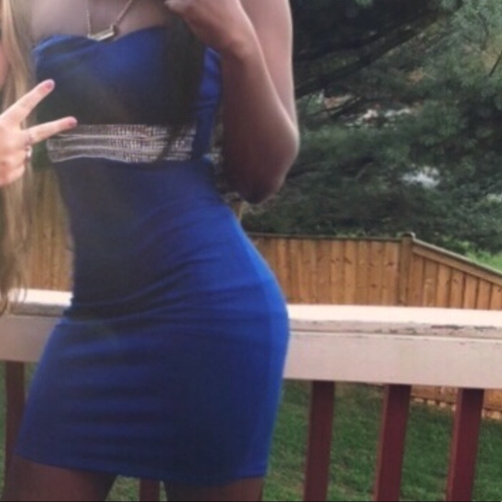 Blue Short PROM Dress